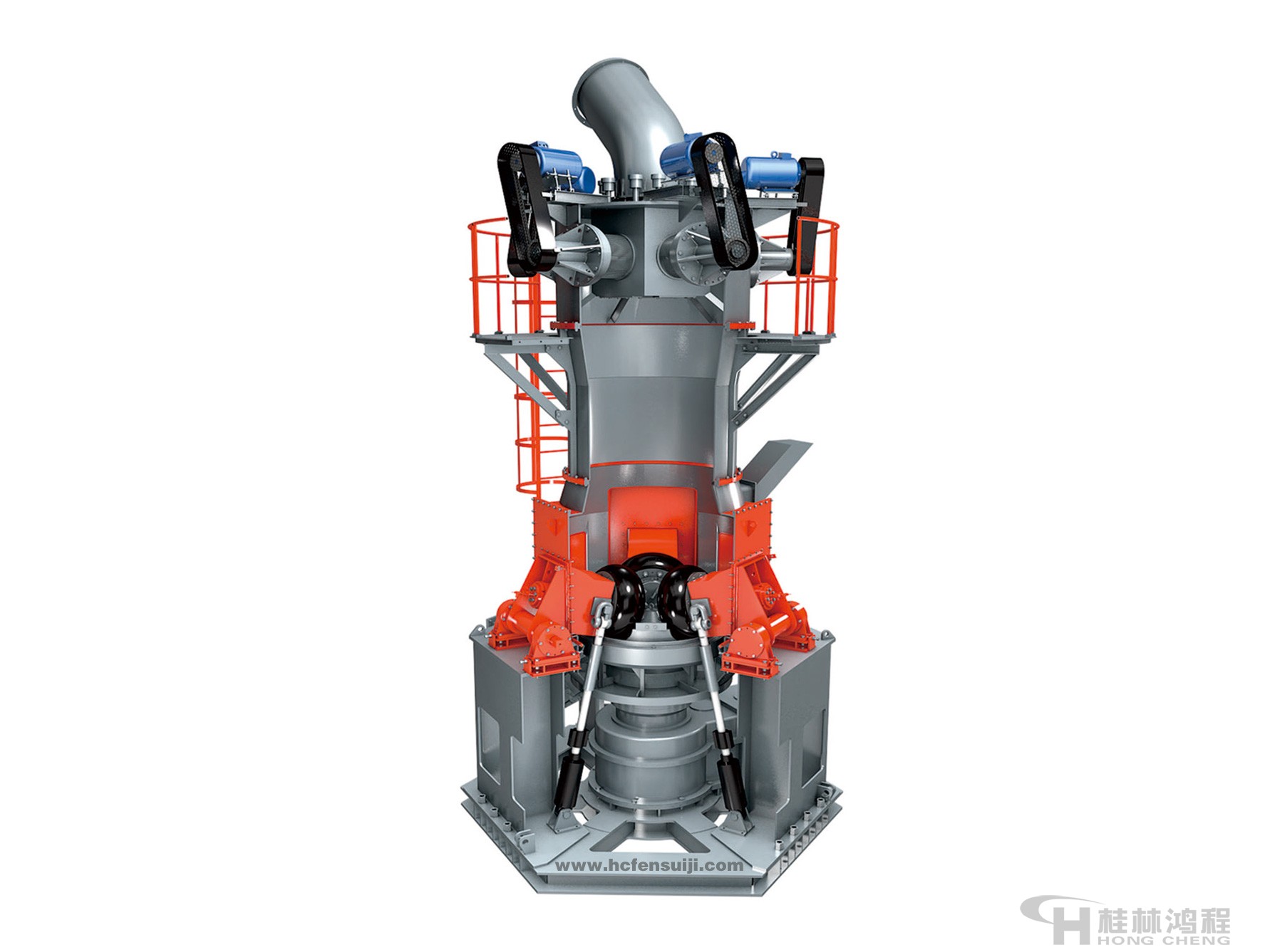 礦石磨機HLMX細粉立式磨粉機超細立磨剖面圖